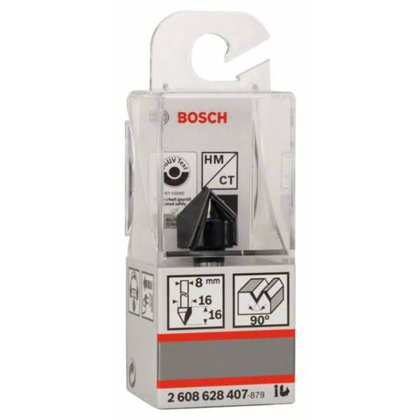 Spårfräs - BOSCH - 2608628407 - Ø 8mm - L 45mm - Tvåeglad hårdmetall