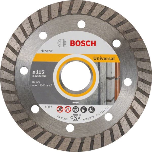 Diamantkapskiva - BOSCH - Universal turbo - 115 mm - Diamant - 22,23 mm