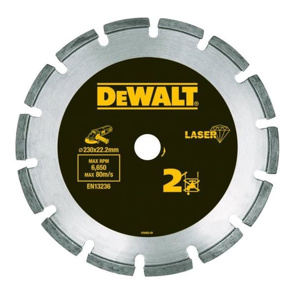 Skärskiva - DeWalt - DT3773-XJ - Diameter 230 mm - Hål 22,2 mm - Hastighet 6650 Varv/min