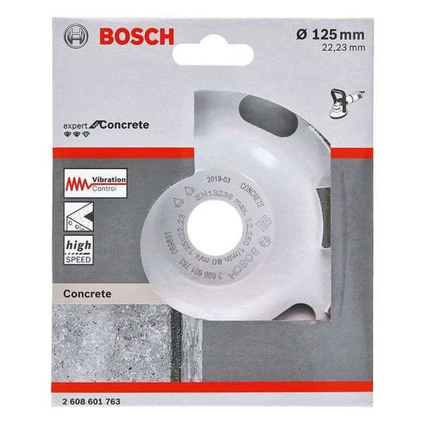 Meule assiette diamantée - Bosch - Expert för betong - 125 mm - Alésage 22,23 mm - Höjd 5 mm