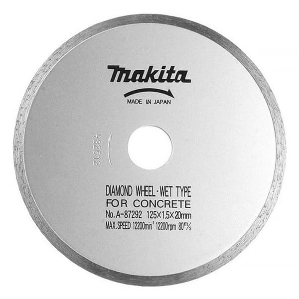 Makita Diamantskiva med kontinuerlig kant, betong, med vatten för diamant såg 125mm - B-21951