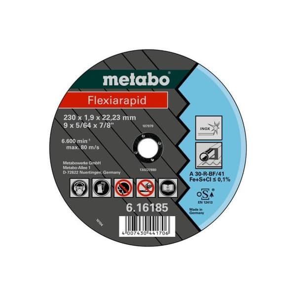 Skärhjul - METABO - Flexiarapid - Rostfritt stål - 150x1,6x22,2