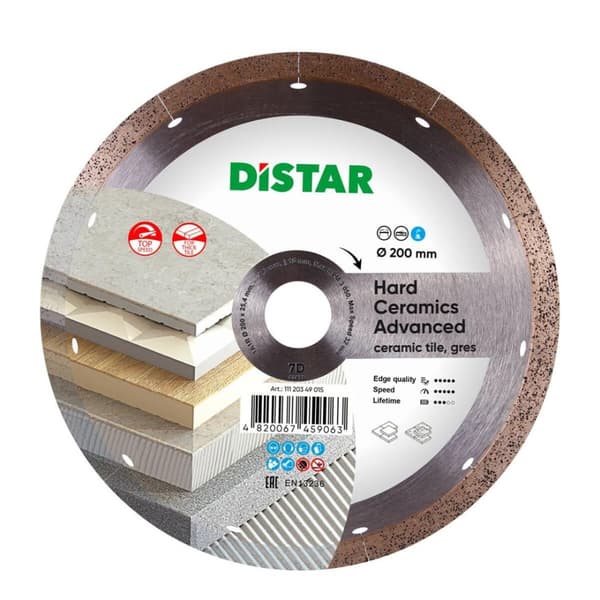 DISTAR HÅRDKERAMIK AVANCERAD DIAMANTBLAD 200 x 1,3 x 10 x 25,4