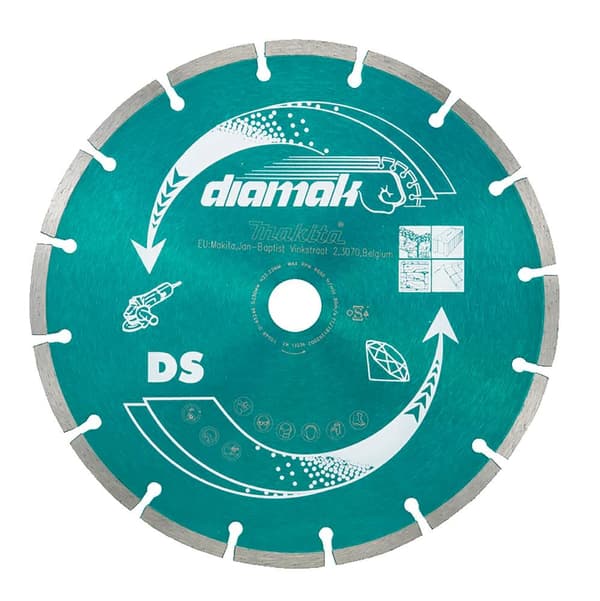 Makita diamantklinga 230x22,23 mm SEGMENT (TORRT) / 10 st för betong, tegel, marmor