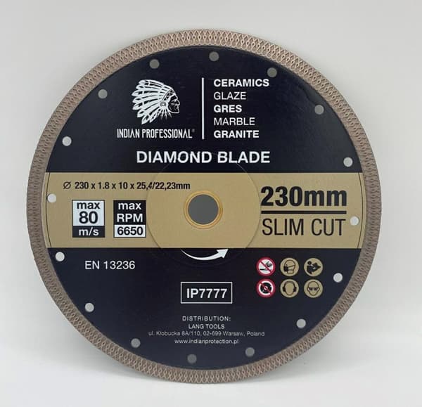 INDISK PROFESSIONEL DIAMANTKLINGE 230 mm