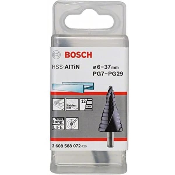 Bosch Tillbehör 2608588071 Trappfräs med 3-sidig skaft för kabelgenomföringar