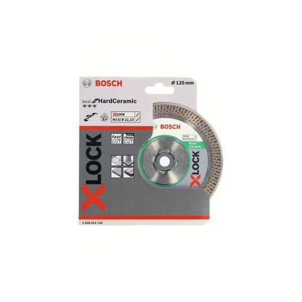 Diamantkapsskiva - BOSCH - X-LOCK - Ø 125 mm - För hård keramik - Hög precision