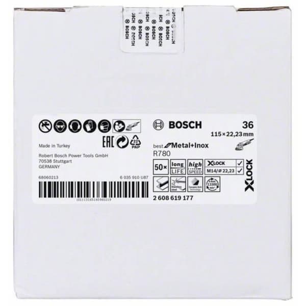 Bosch Tillbehör 2608619177 Bosch Diameter 115 mm Ø av borrning 22.23 mm 1 st.