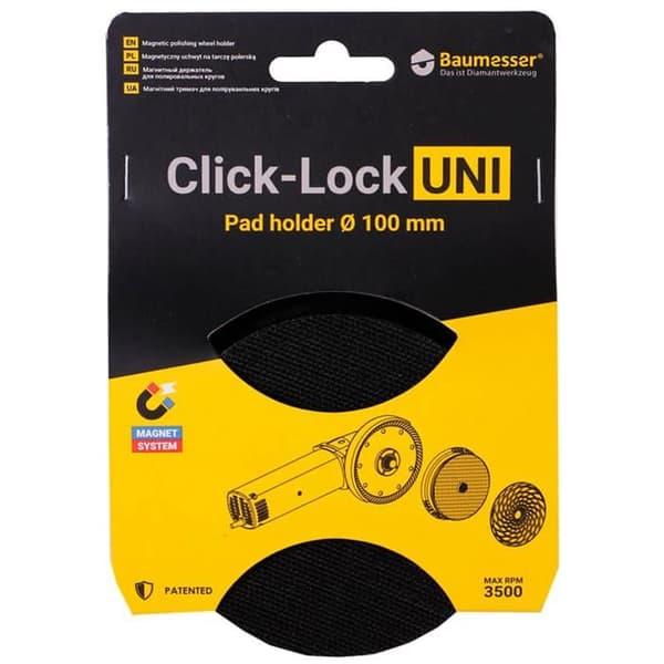 Krossa utan att ta bort skivorna tack vare Click-Lock UNI-systemet.