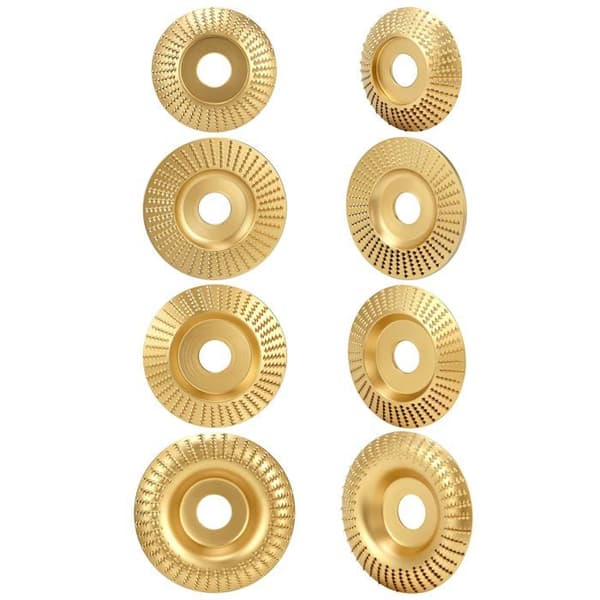 Qwork - WD40240 - ® 4 delar träslipsten, träslipskiva, innediameter 22.2 mm för vinkelslipmaskiner
