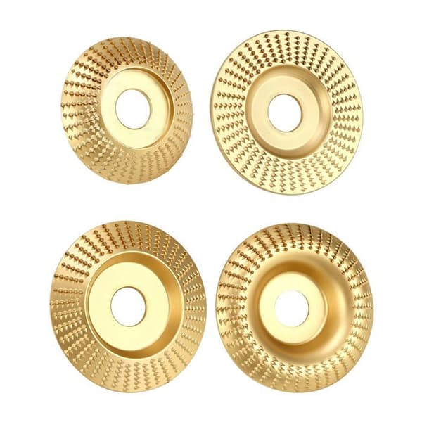 Qwork - WD40240 - ® 4 delar träslipsten, träslipskiva, innediameter 22.2 mm för vinkelslipmaskiner