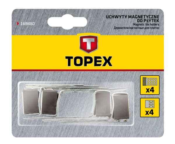 Magneettiset laattojen pidikkeet, 4 kpl.