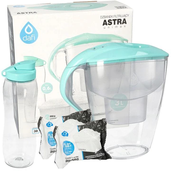 FILTERKANNA DAFI Astra Mint färg + 2x FILTER + FLASKA