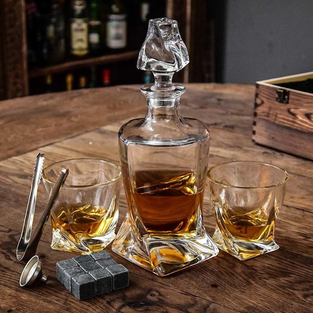 Twisted Karaff Set - Whiskeyglas & Whiskystenar - Whiskey