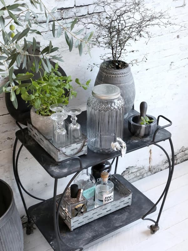 Dispenser 3,5 liter glas m kran Chic Antique