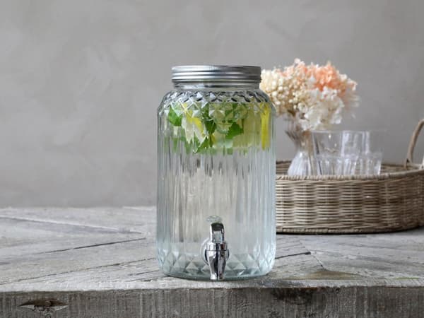 Dispenser 3,5 liter glas m kran Chic Antique