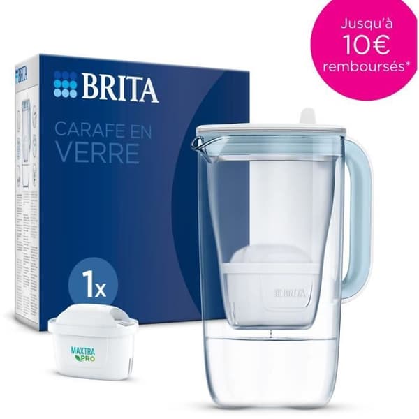 Brita Carafe-filter i blått glas inkluderade 1 Maxtra Pro All-1-patron