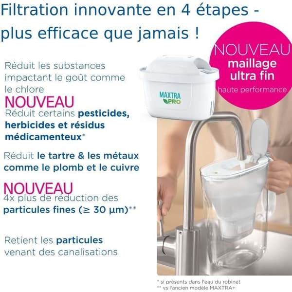 Brita Carafe Filter Marella Bleue XL (3,5L) inkluderade 1 Maxtra Pro All-1-patron