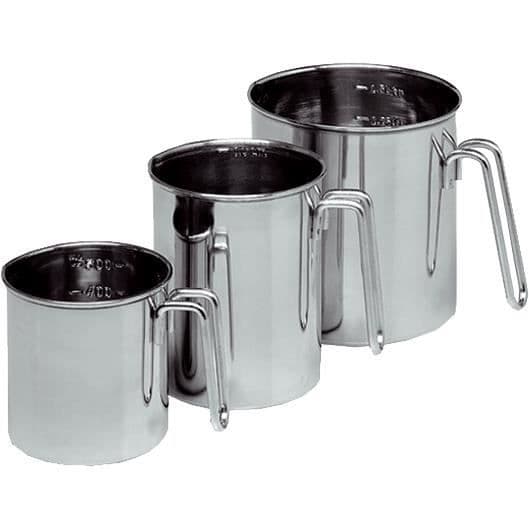 Graderad kanna - KRÜGER - 12510 - Rostfritt stål - 1,0 liters gradering - Praktisk och hållbar