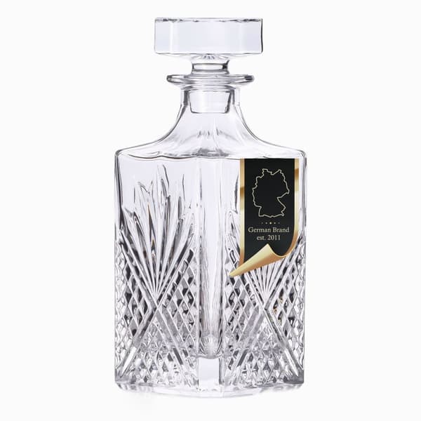 Noble whiskeykaraff Karaff för rom, vodka, scotch och mycket mer 800 ml
