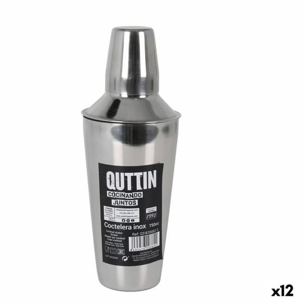 Cocktail shaker Quttin Rostfritt stål 750 ml ø 9,2 x 25,6 cm (12 antal)