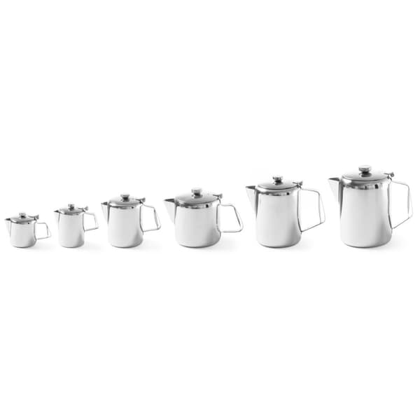 Rostfri tekanna kanna med lock för kaffe te 0,3L - Hendi 453100