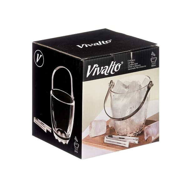 Jääkulho Vivalto BT-110804/BHA1 Läpinäkyvä Metalli Lasi 800 ml (12 osaa)