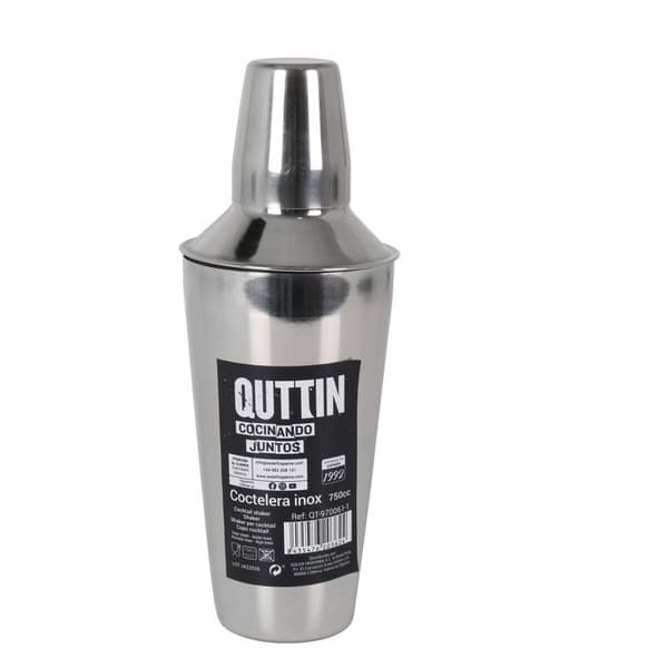 Cocktail shaker Quttin Rostfritt stål 750 ml ø 9,2 x 25,6 cm (12 antal)