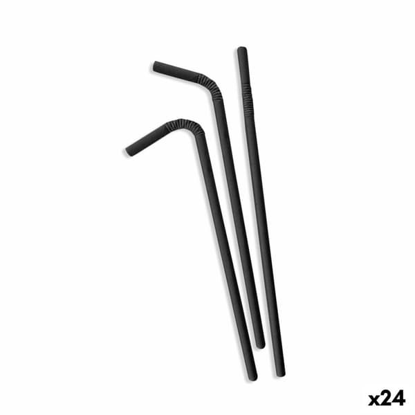 Straws Algon Pap Sort 25 Dele 24 enheder
