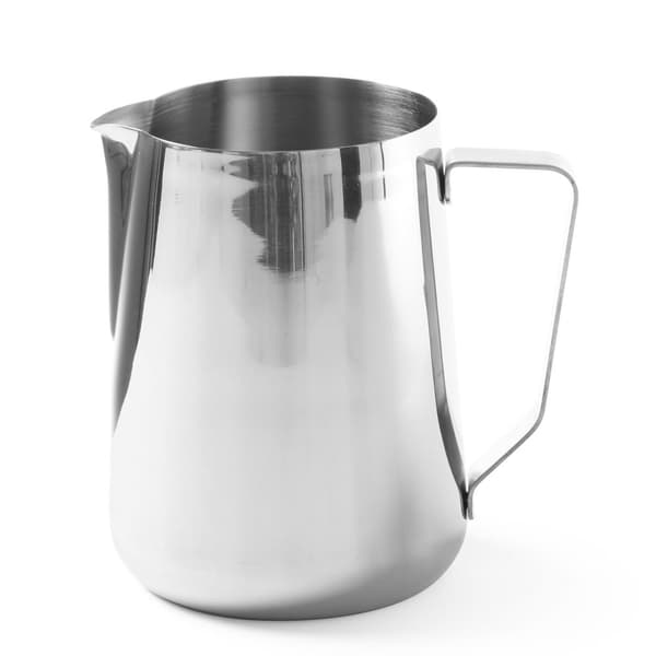 Stålkande, kop til opskumning af mælk til cappuccino kaffe, 0,9L - Hendi 451526