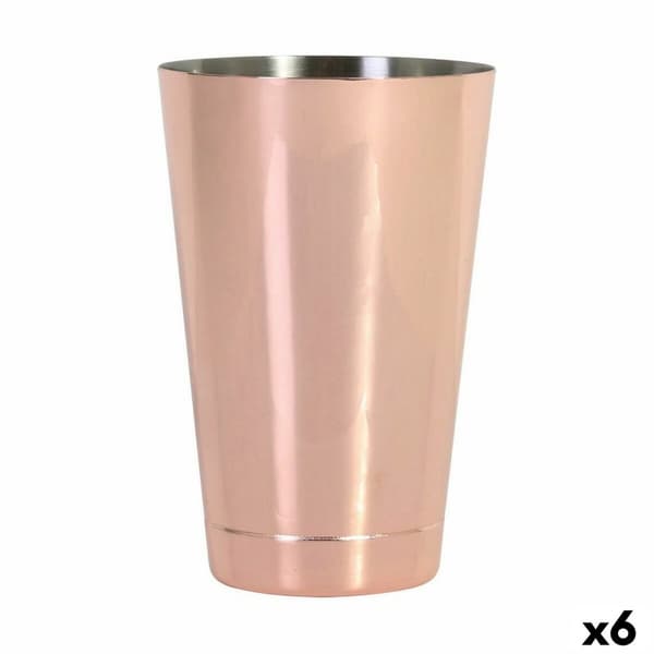 Mixerbehållare Inde Rostfritt stål Ljust kopparfärgat Cocktail 50 cl (6 antal)