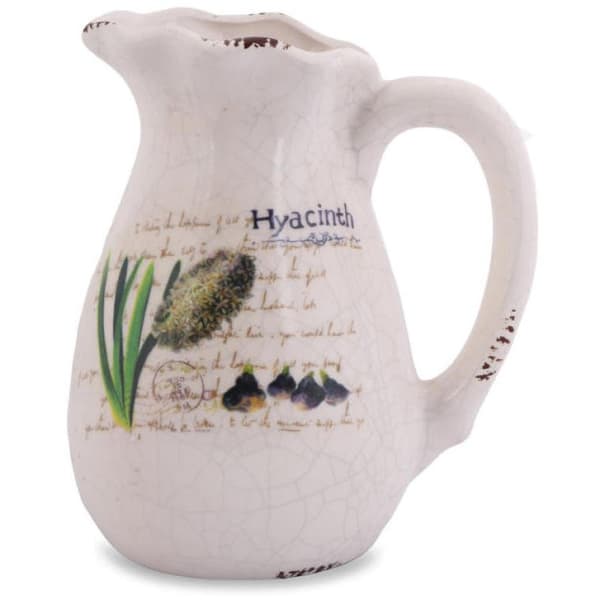 Dekorativ keramisk kanna Hiacynt 16 cm med halkskydd