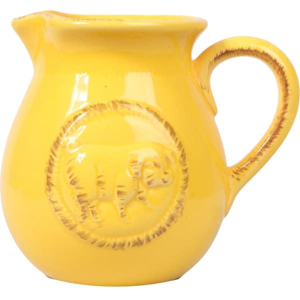 Gul keramik kande, 13 cm