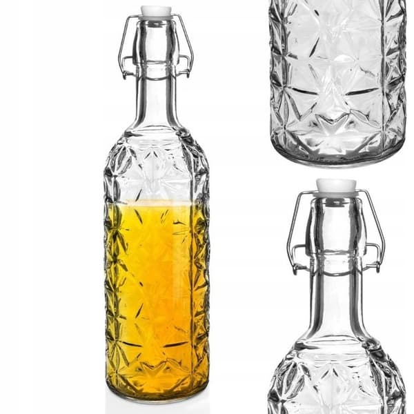 Glasflaska - Orion - 750ml - Klämförslutning - Retro - Dekorativ