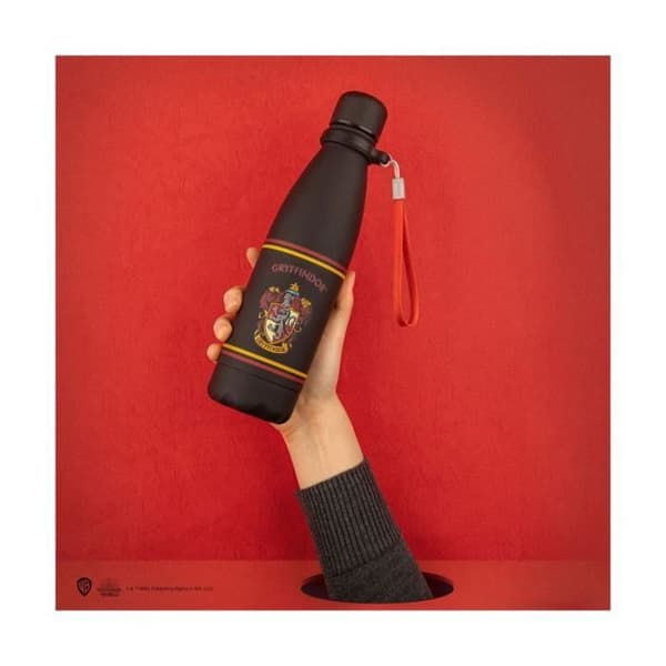 Gryffindor metallflaska - Cinereplika - Harry Potter - Vit - Röd och guld - Vuxen