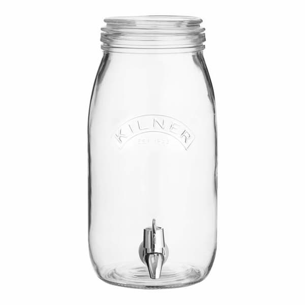 Pichet - karaff - Kilner servisflaska - 0025.008 - Rund dryckesdispenser i glas på 3 liter