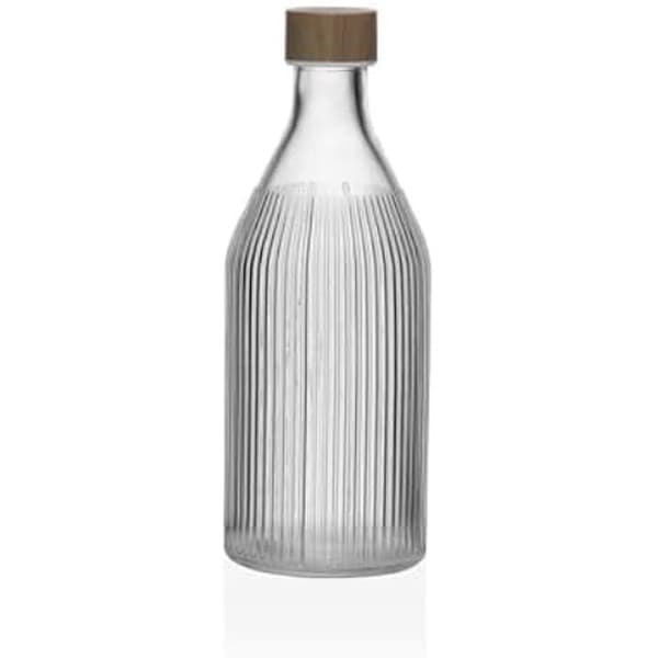 Flaska - VERSA - Versa Flaska 1 L - Glas och aluminium - Flerfärgad - 11,3 x 11,3 x 26,6 cm