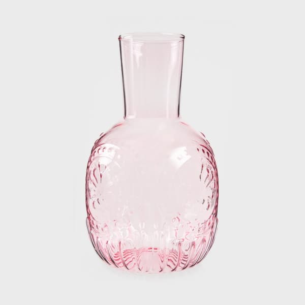 Karaff | MUNCHO | rosa räfflade | 1l | 727184