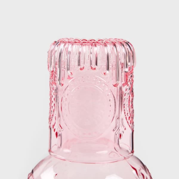 Karaff | MUNCHO | rosa räfflade | 1l | 727184