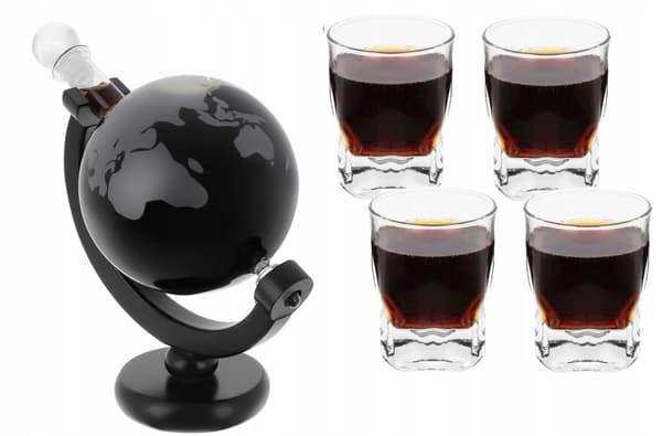 Globus DeLuxe Whisky Karaffel Sæt med 4 glas