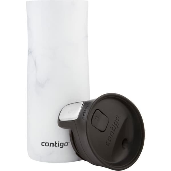 CONTIGO - Termisk mugg - Pinnacle couture - vit marmor