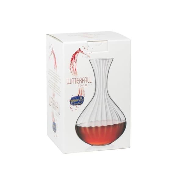 Karaff i kristallin 1,5L format box WATERFALL