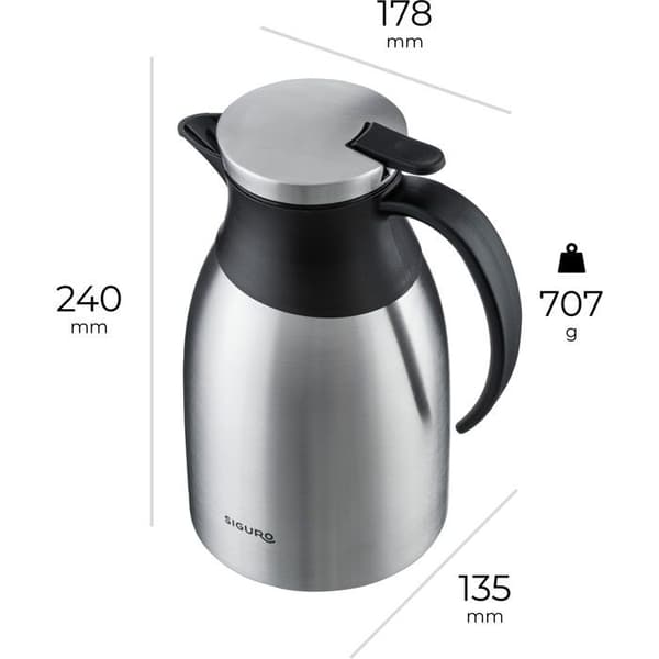 Siguro Thermo pichet 1500 ml rostfritt stål