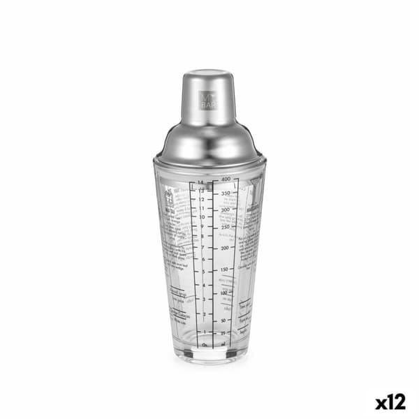 Cocktail shaker My Bar Glas Stål 400 ml (12 antal)