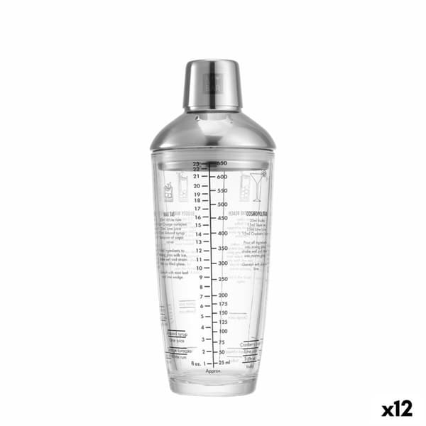 Cocktail shaker My Bar Glas Stål (12 antal)