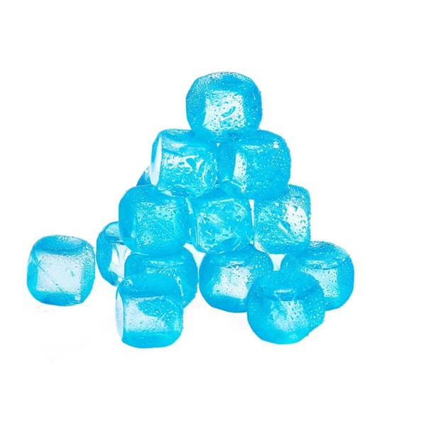 Uudelleenkäytettävät jäähdytyskuutiot Leknes TK22008 Sininen Vihreä Oranssi Pinkki Polyetyleeni Tislattu vesi 6,5 x 16 x 6,5 cm