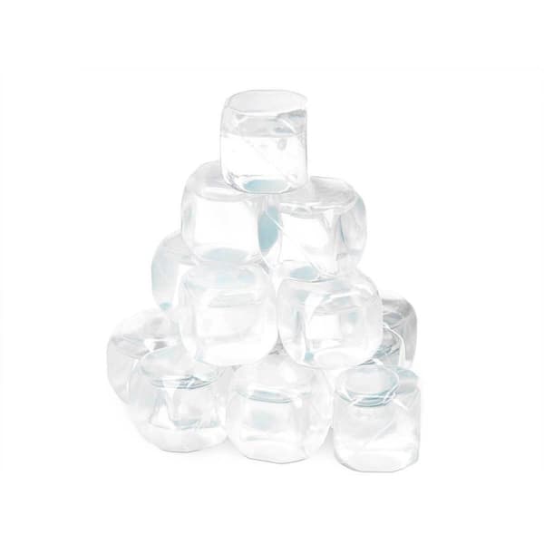 Återanvändbara kylblock Leknes TK22008 Transparent Polyetylen Distillerat vatten 6,5 x 16 x 6,5 cm (12 antal)