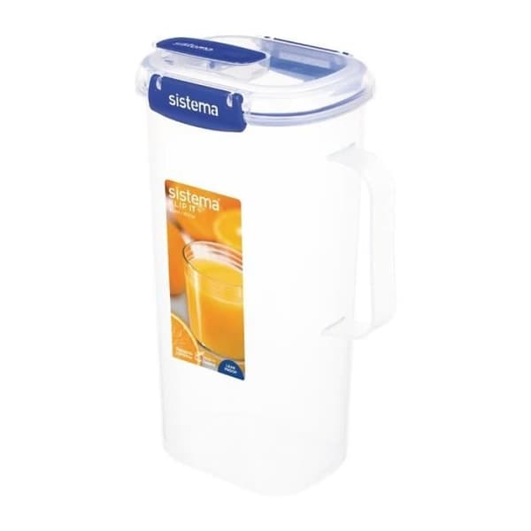 Kanna - Sistema - 2L - Plast med gummerad tätning - Transparent - Stapelbar