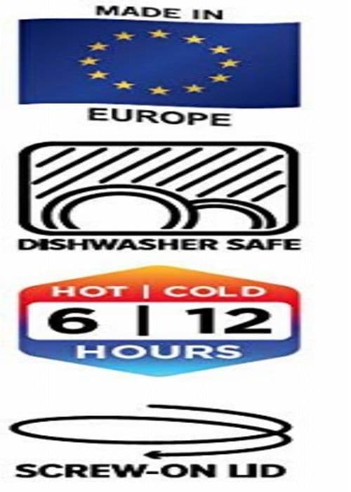 Helios - Helios2764-008 - Wash S Isolerad plastflaska med skruvförslutning Mörkblå 1 L