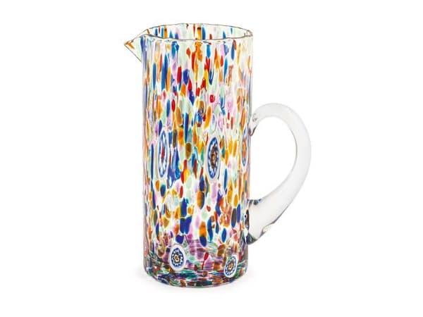 Kanna - karaff - serveringsflaska H-h - 1827600 - brocca veneziano in vetro decorato multicolored lt 1.3
